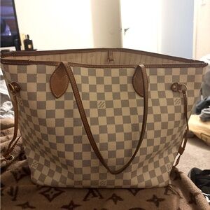 Louis Vuitton Damier Tote Shoulder Bag